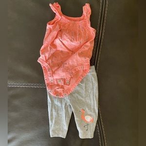 Carters 3m Flamingo Outfit